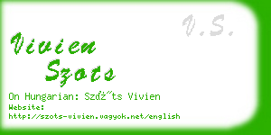 vivien szots business card